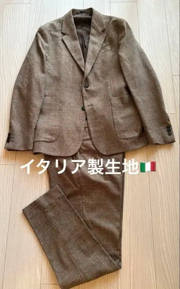 ZARA 브라운 체크 수트