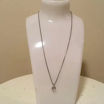 실버 지르코니아 펜던트 목걸이 새상품급