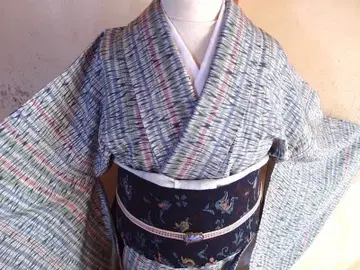 염색 코몬 (이타메 시보리 문양) 화장 65, 5 순수 실크 새상품급