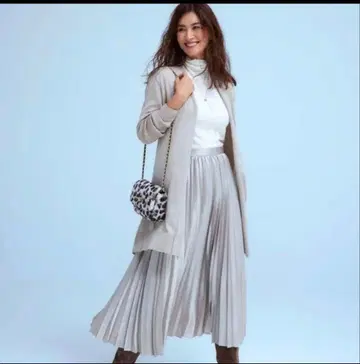 23구 가죽 라이크 플리츠 스커트 38