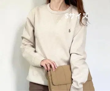 POLO 랄프 로렌 트레이닝복 맨투맨 베이지 S 남녀 공용