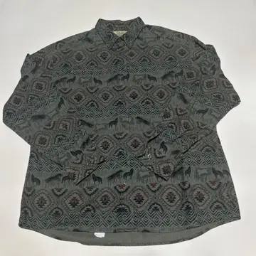 새상품급 샤모어 셔츠 cabelas 카벨라스 늑대 올 패턴