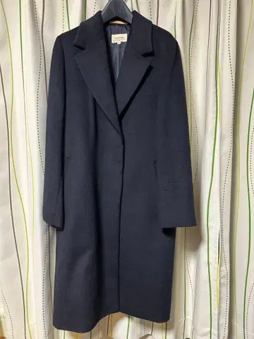 새상품 오리히카 체스터 코트 네이비 다크 네이비 코트