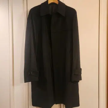 MEN'S BIGI 남성용 비기 스텐 칼라 울 코트 블랙 M 사이즈