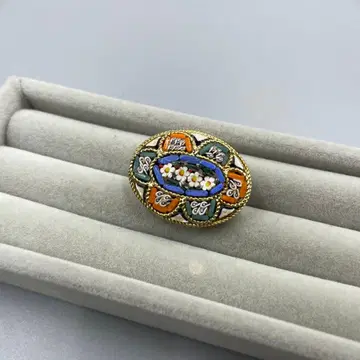 20 이탈리아제 로만 모자이크 브로치