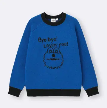 오버 사이즈 니트 풀오버 퍼펫 스 스 GU 콜라보