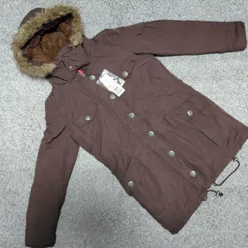 새상품 미사용품 브라운 퍼 달린 모즈 코트