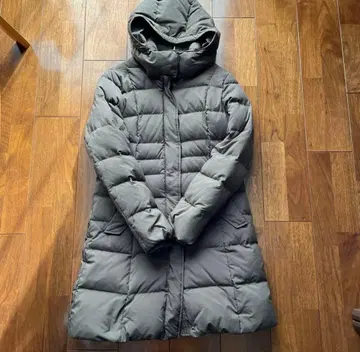 무인 롱 기장 다운 자켓