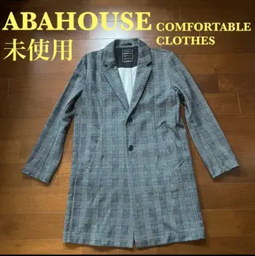 ABAHOUSE 체스터 코트 체크 무늬 미사용