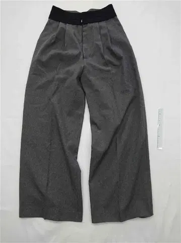 그레이 계열 와이드 팬츠 일본제 사이즈 34