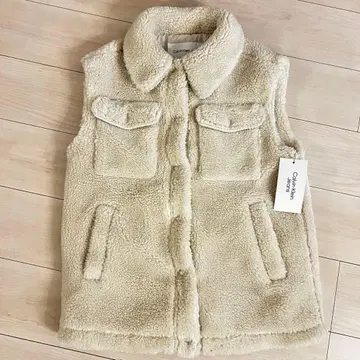 CalvinKlein Jeans 보아 베스트 아이보리 XS