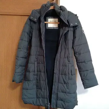 Abercrombie&Fitch 다크 그레이 롱 다운 자켓