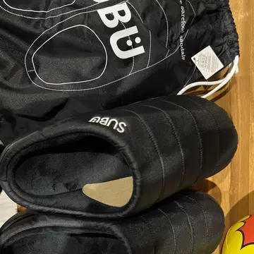 새상품 SUBU 블랙 슬리퍼 수납 봉투 포함