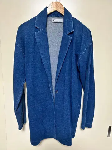 SLY (슬라이) 데님풍 저지 테일러드 자켓 루즈한 사이즈