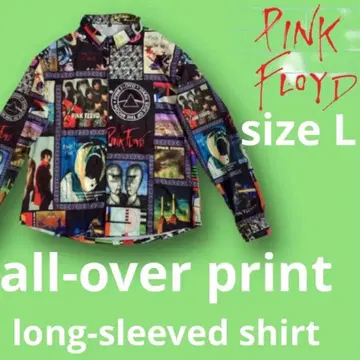 올 패턴 핑크 플로이드 긴팔 셔츠 90