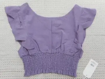 GU 프릴 슬리브리스 상의 F 사이즈 퍼플