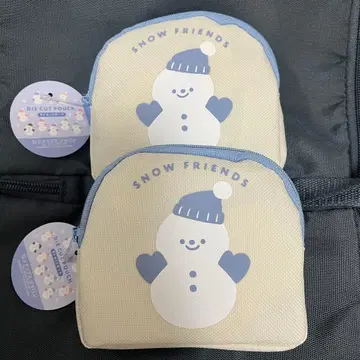 SnowMan 파우치 파랑 2개 세트