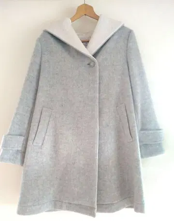 Perle Peche 후드 가운 코트 페르르페슈