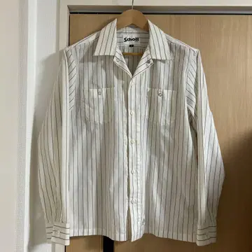 Schott 스트라이프 워크 셔츠 M