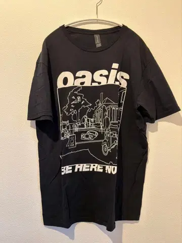 oasis T셔츠 BE HERE NOW 블랙 L 오아시스