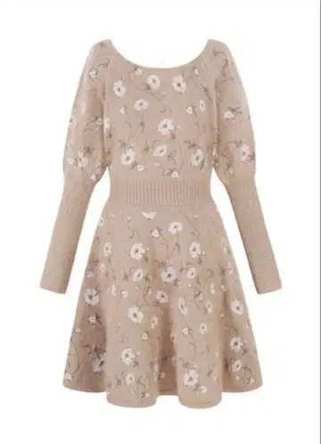 스나이델 플라워 자수 니트 원피스 원피스