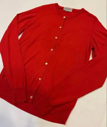 JOHN SMEDLEY 빨간색 가디건 긴팔 M 사이즈