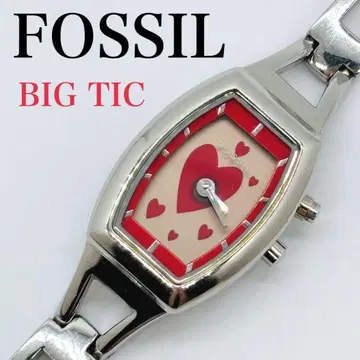 [ 정크 ] 파슬 빅틱 하트 무늬 ES-9566 레어 손목시계