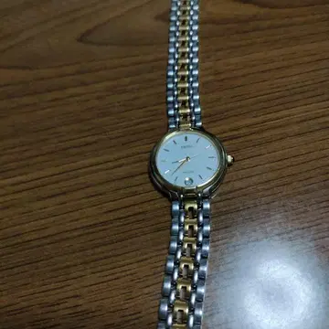 쿼츠 손목시계 골드 실버 콤비