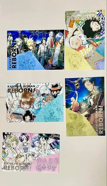 아마노 아키라 전시회 가정교사 히트맨 REBORN! 리본 금박 엽서