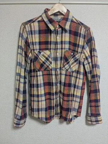 [ 좋은 배색 ] FIVE BROTHER 헤비 코튼 플란넬 셔츠 M