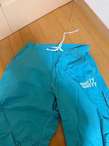 NINETY NINETY 워크 팬츠 M 터콰이즈