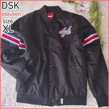 [새상품급] DGK 블루종 바시티 자켓 남성용 블랙 XL 스케이트보드