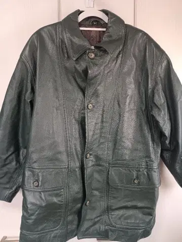 가죽 자켓 천연 가죽 램스킨 90s 그린 M 사이즈