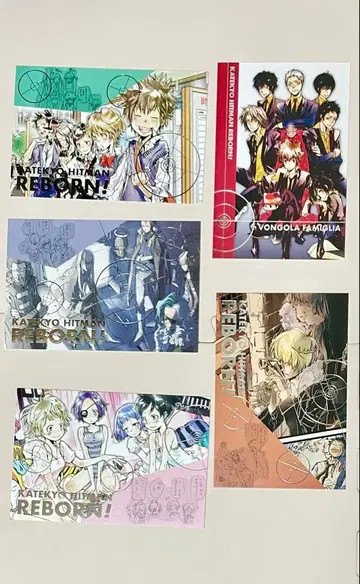 아마노 아키라 전시회 가정교사 히트맨 REBORN! 리본 금박 엽서