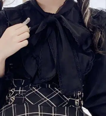 Mars 블라우스 블랙 지뢰계