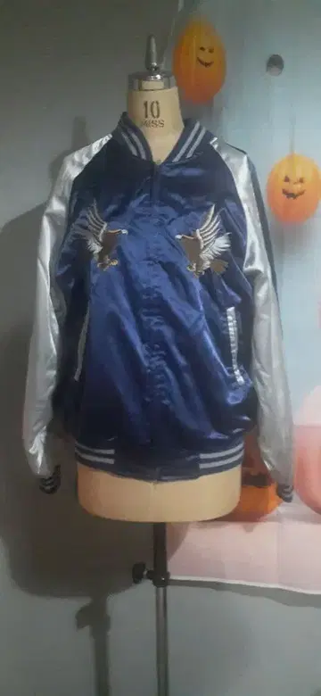 자수 스카잔 독수리 x 후지산 네이비 x 실버