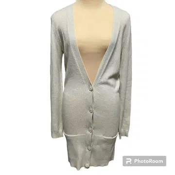 theory 띠어리 롱 가디건 캐시미어 100% 화이트