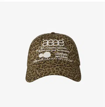 aeae 레오파드 무늬 캡 택 포함 새상품