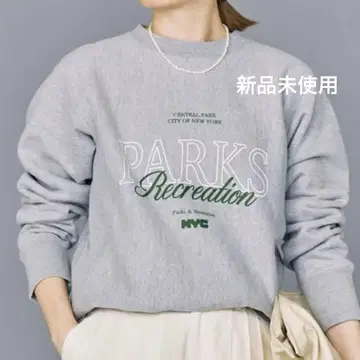 GOOD ROCK SPEED 빈티지풍 맨투맨 그레이 그린 로고 NY