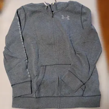UNDER ARMOUR 그레이 집업 후드티