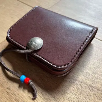 핸드메이드 코인 케이스 브라운