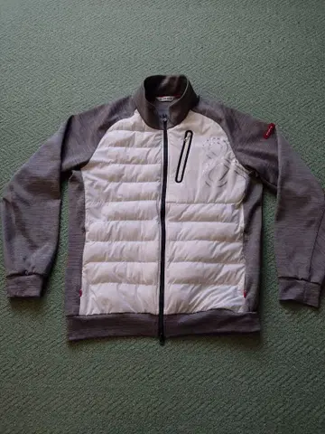 [새상품급] and per se 경량 다운 자켓 그레이/화이트 LL