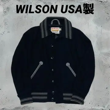 wilson 복각 아워드 자켓 USA제 울 소가죽 S 사이즈