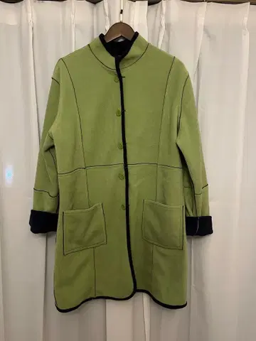 플리스 디자인 코트 리버서블