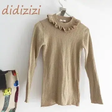 didizizi 디디지 지 골드 라메 리브 니트 프릴