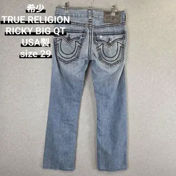 레어 TRUE RELIGION RICKY BIG QT USA제 미국제