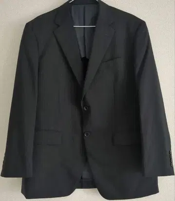 새상품급 블랙 스트라이프 비즈니스 정장 베스트 포함 3종 세트