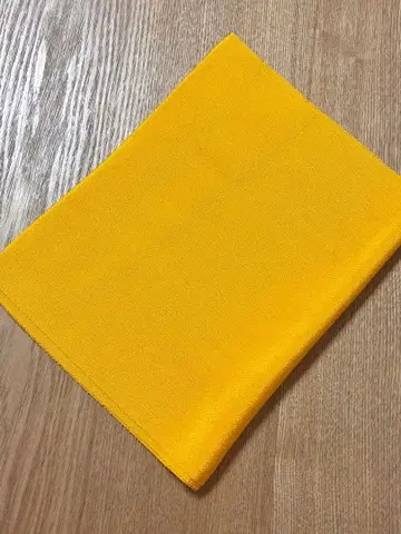 오비 장식 천 산 황색 크레이프 원단 순수 실크