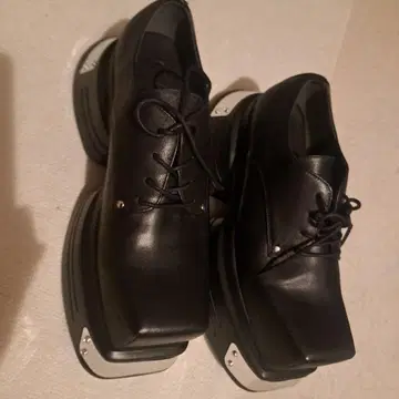 GRANCY 가죽 신발 메탈 플레이트 가죽 신발 42