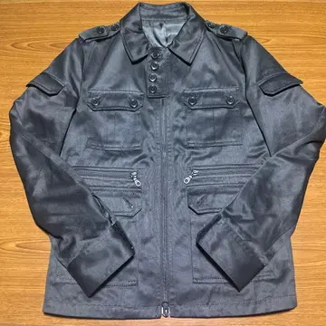 블루종 짧은 기장 자켓 기믹 archive 모드 다크 의류